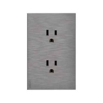 Placa plana con contacto duplex